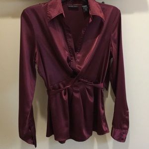 Polyester spandex dress blouse.